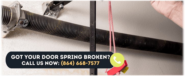 Broken Garage Door Spring Greenville SC